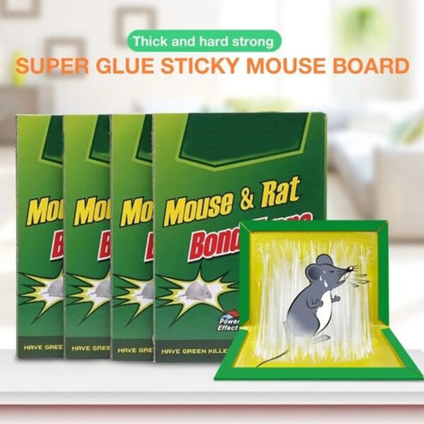 Reusable mouse glue trap sticky board