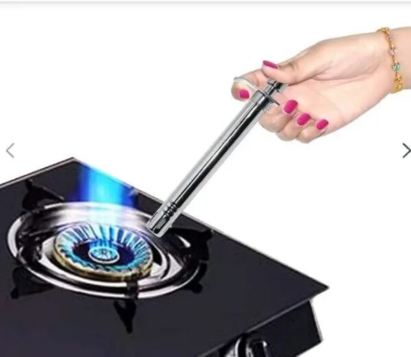 Stainless steel kitchen lighter for gas stove.